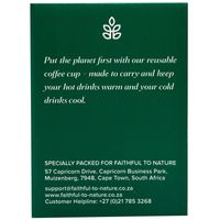 Faithful to Nature Insulated Coffee Cup